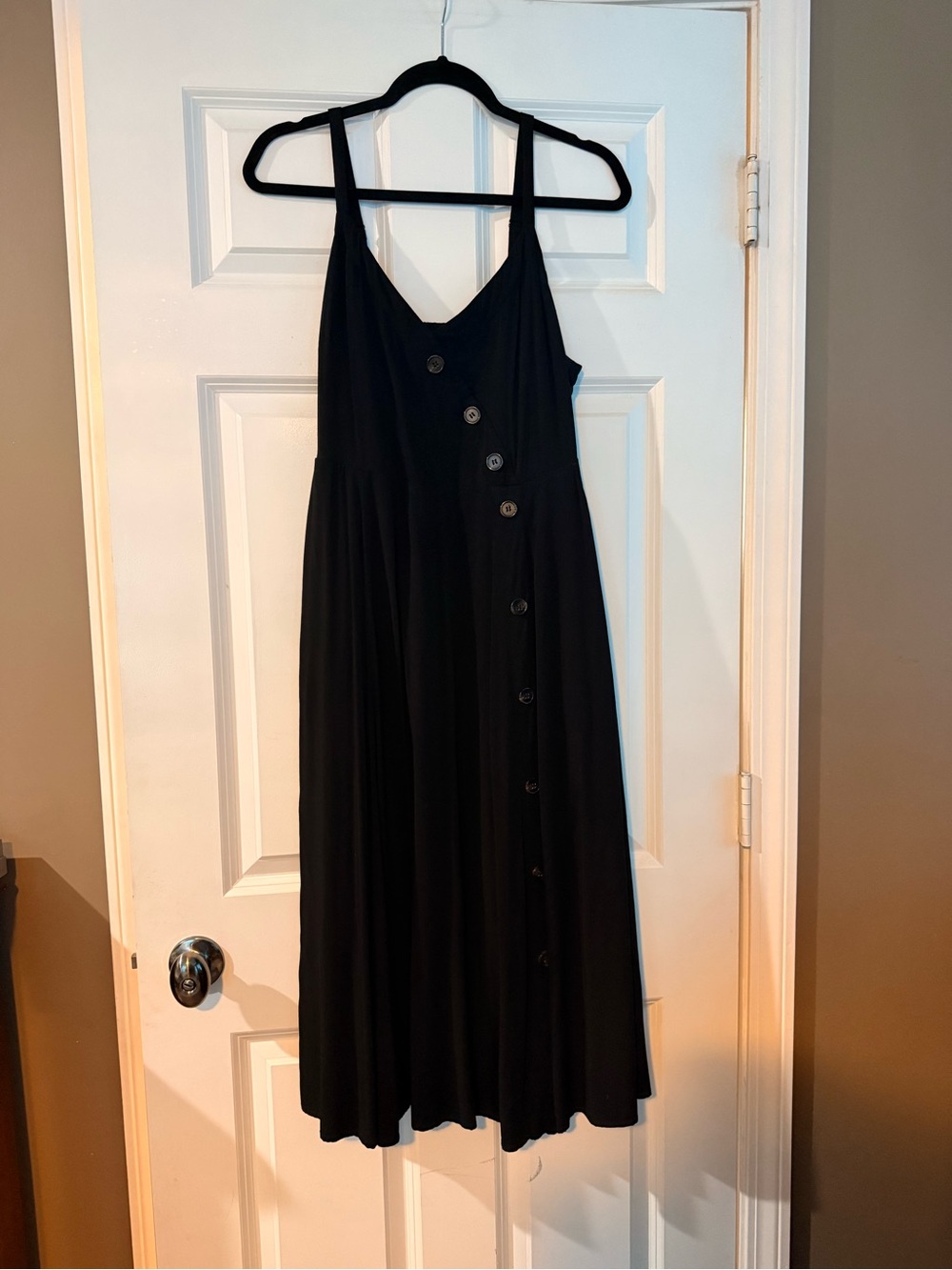 torrid Black Button-Front Midi Sundress